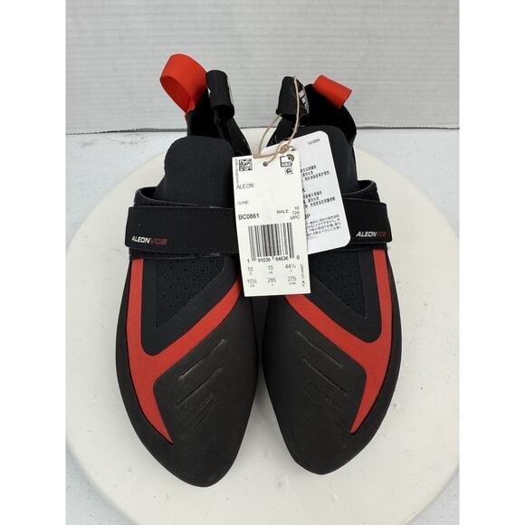 ADIDAS Five Ten Aleon Climbing Shoes Mens Size 10.5 Black Red BC0861 Stealth NEW - Picture 3 of 11